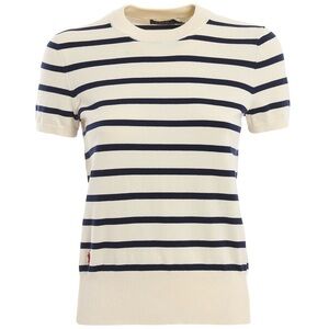 Polo Ralph Lauren Cotton Crewneck Striped Short Sleeve Knit Top